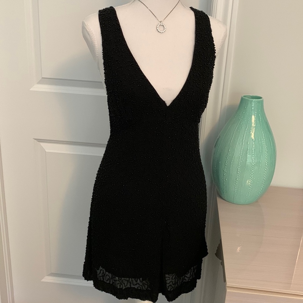 French Connection beaded shorts jumpsuit size 6